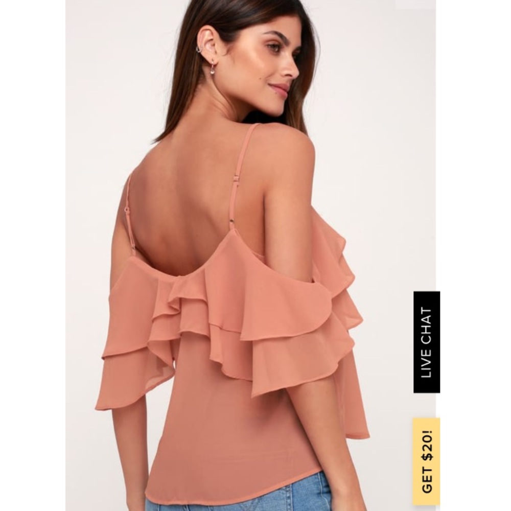Pink Off Shoulder Top - Picture 3 of 7